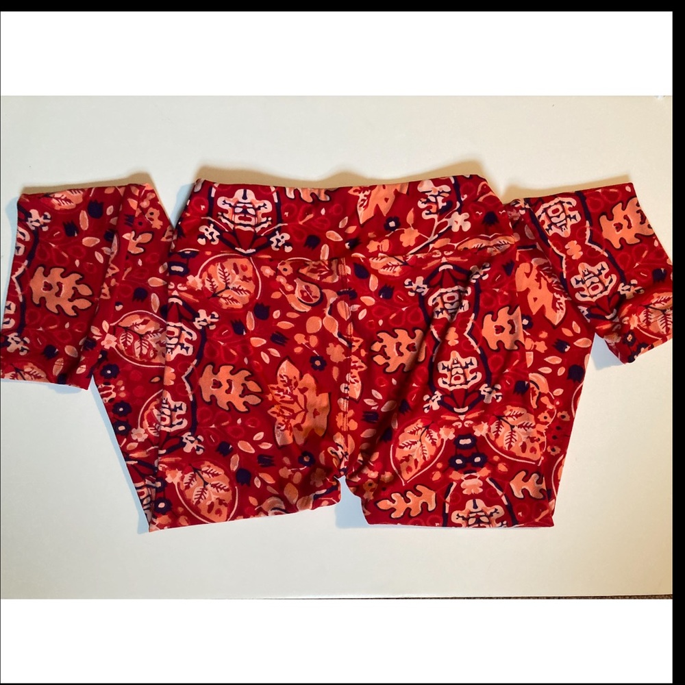 Lularoe womens leggings OS floral - Picture 2 of 3